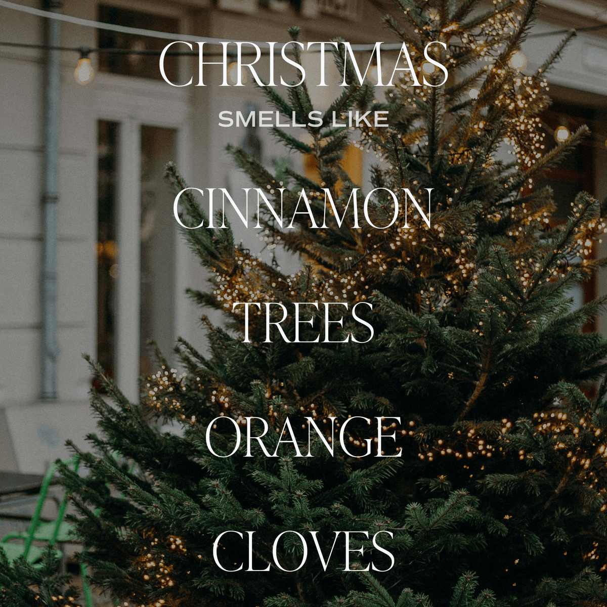 Christmas Soy Candle - Clear Jar - 9 oz