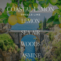 Coastal Lemon Soy Candle - Clear Jar - 9 oz