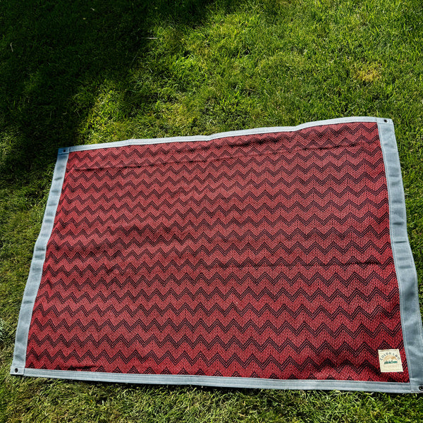 Extra Heavyweight Large Waxed Canvas and Alpaca Wool Lined Bushcraft Ground Cloth