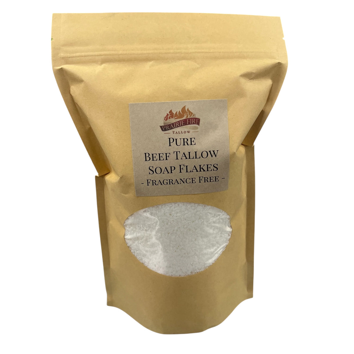 Pure Beef Tallow Soap Flakes - Made in USA - Grass Fed and Finished - Face, Body and Hair - Cleans, Moisturizes, Soothes, and Hydrates. Natural and Organic
