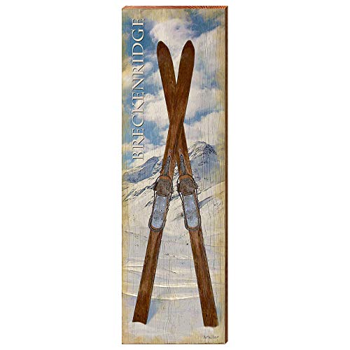 Breckenridge, Colorado Wooden Sign | Wall Art Print on Real Wood 