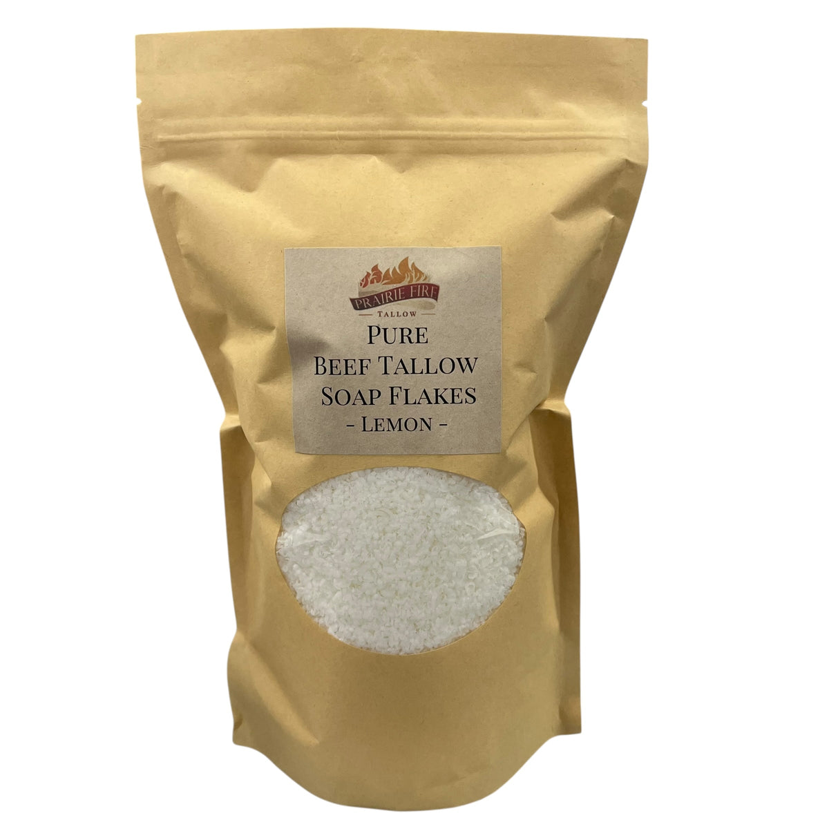 Pure Beef Tallow Soap Flakes - Made in USA - Grass Fed and Finished - Face, Body and Hair - Cleans, Moisturizes, Soothes, and Hydrates. Natural and Organic