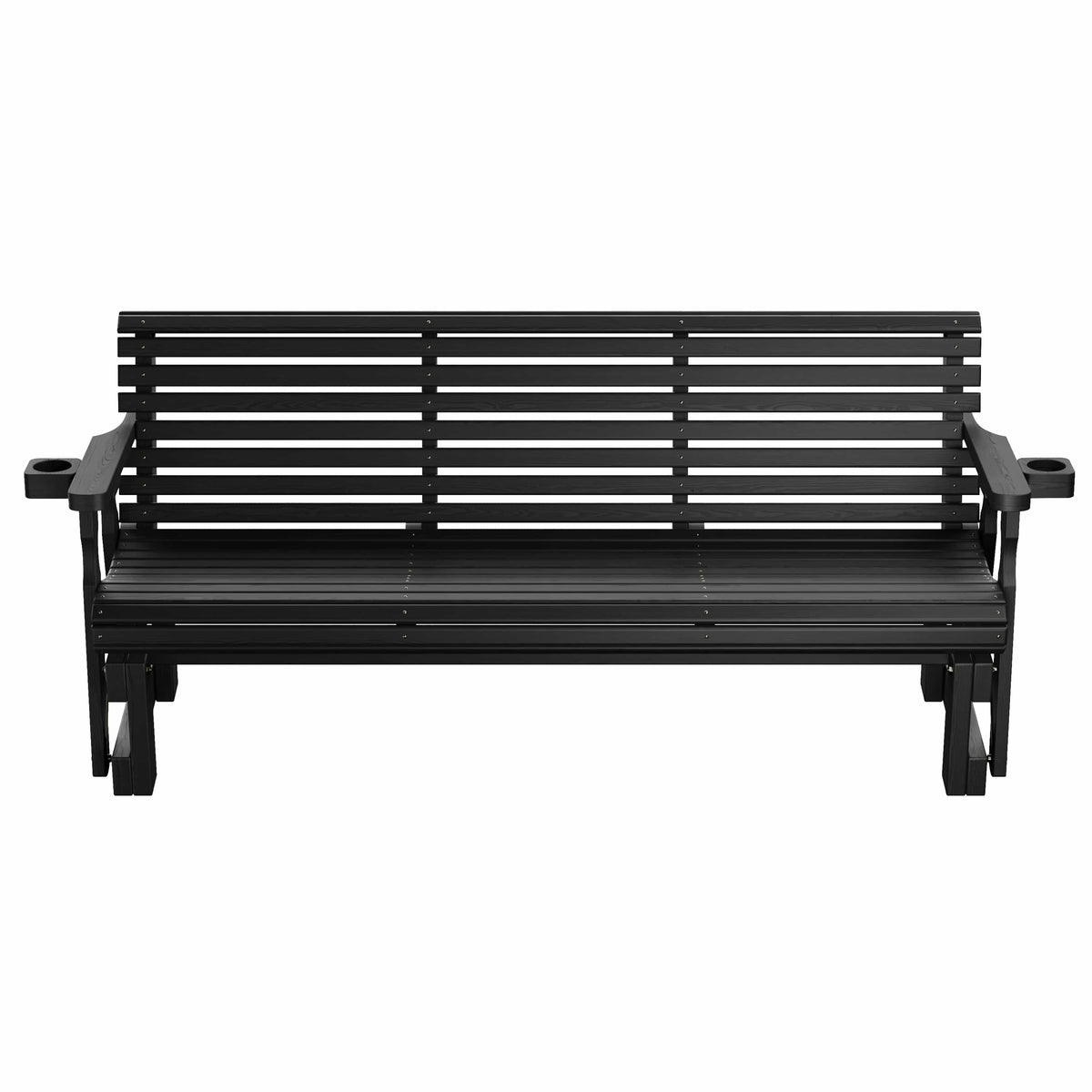 Amish Casual Heavy Duty Roll Back 6 Foot Treated Porch Glider