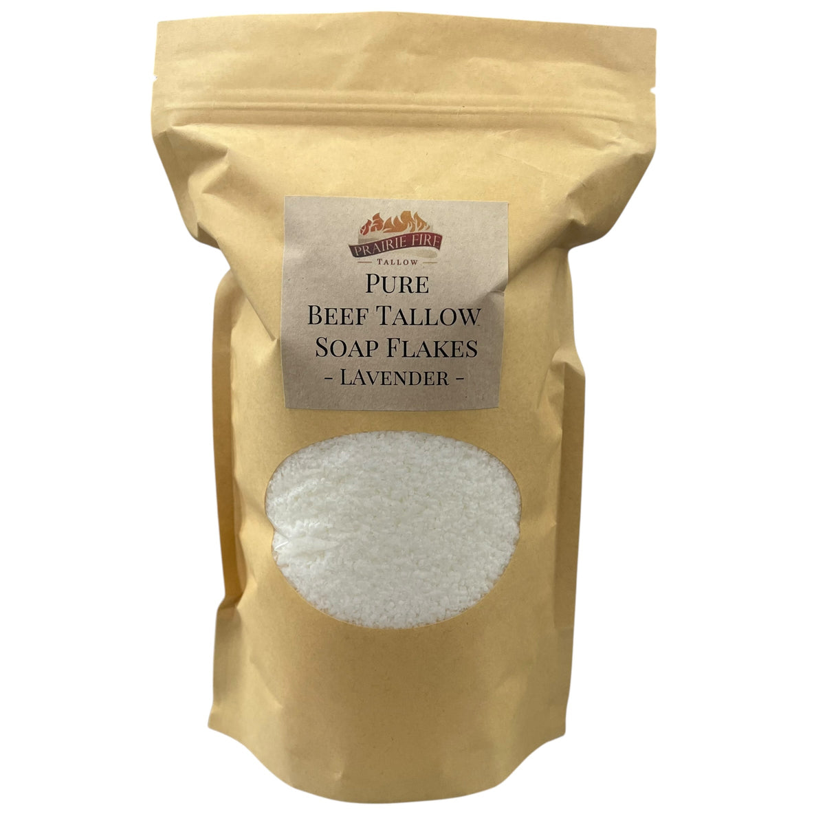 Pure Beef Tallow Soap Flakes - Made in USA - Grass Fed and Finished - Face, Body and Hair - Cleans, Moisturizes, Soothes, and Hydrates. Natural and Organic