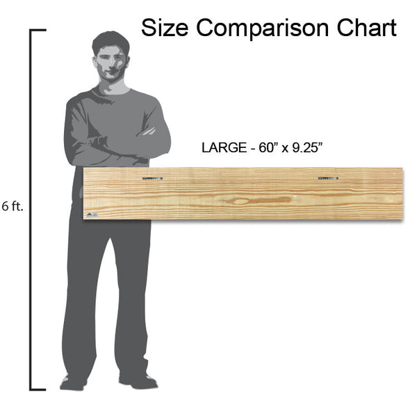 Lake George, New York Family Growth Chart Sign | Wall Art Print on Real Wood | Kids Room Lake House Decor
