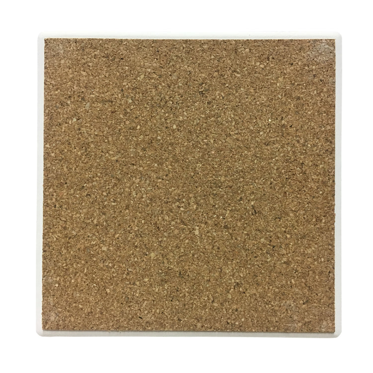 Alabama State Flag Coasters | Drink Coaster Set of 4 | Absorbent Ridged Ceramic with Cork Backing