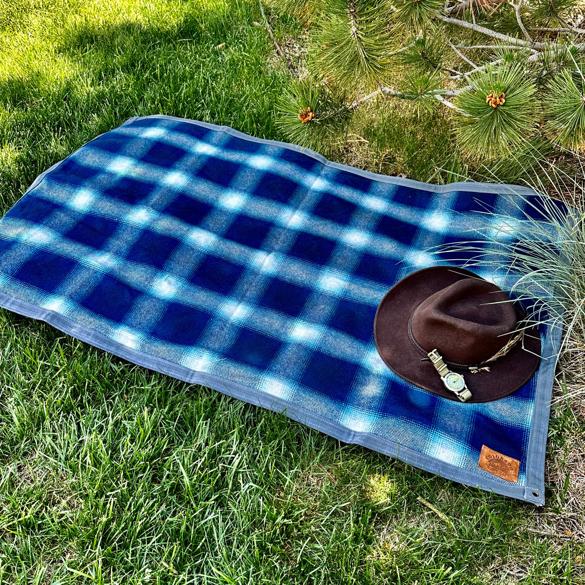 Extra Large Waxed Canvas and 100% Pendleton Wool Lined Bushcraft Ground Cloth