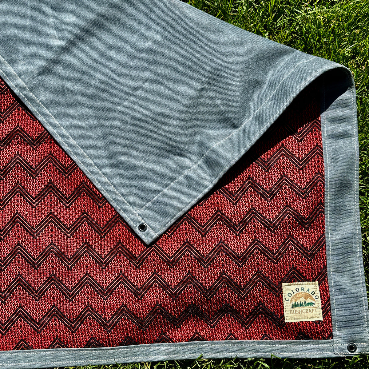 Extra Heavyweight Large Waxed Canvas and Alpaca Wool Lined Bushcraft Ground Cloth