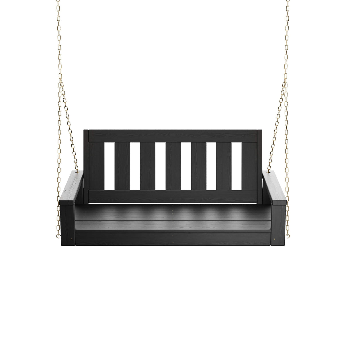 Porchgate Amish Heavy Duty 700 Lb 5-Foot Ardmore Porch Swing - Tricorn Black