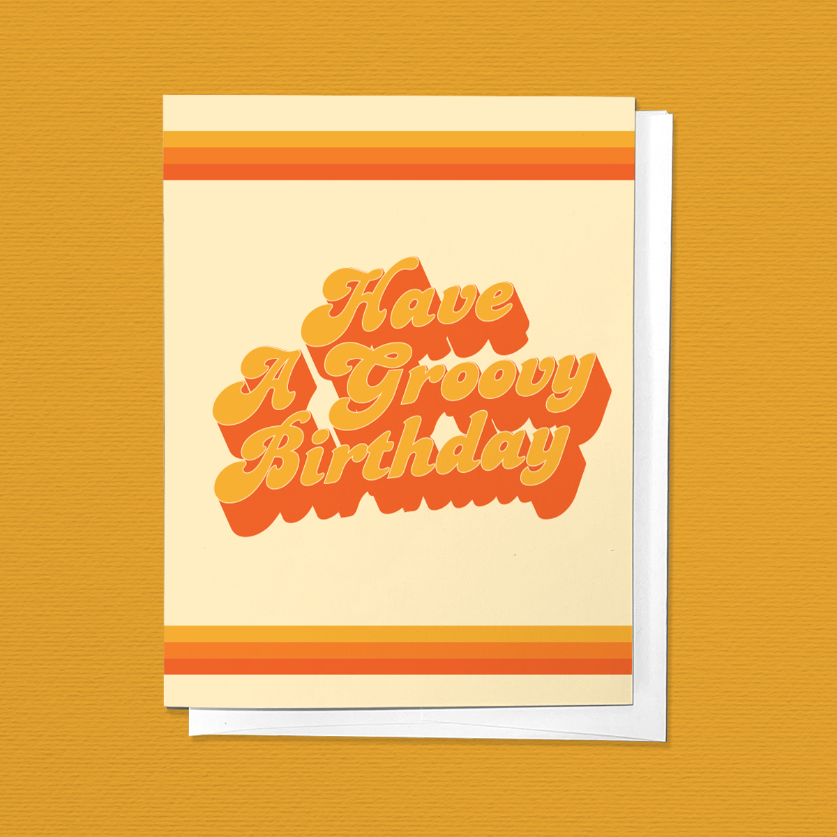 Have a Groovy Birthday | 70s Psychedelic Greeting Card