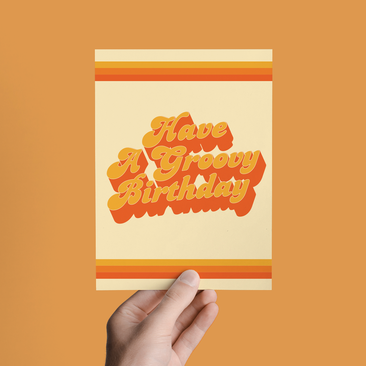 Have a Groovy Birthday | 70s Psychedelic Greeting Card