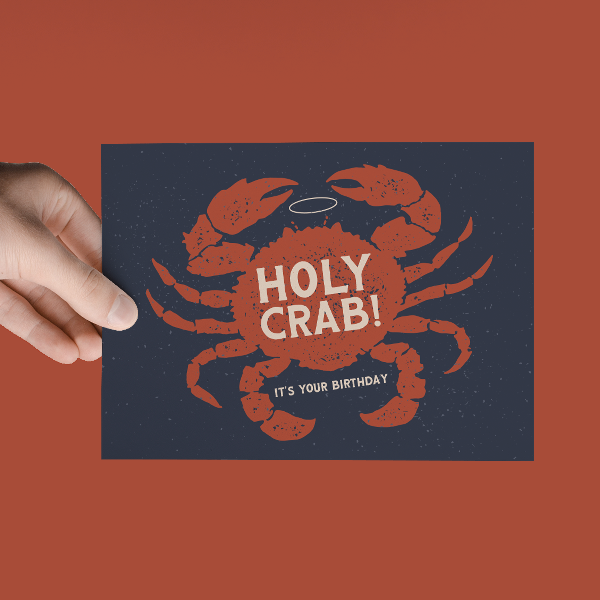 Holy Crab It's Your Birthday | Shellfish Greeting Card