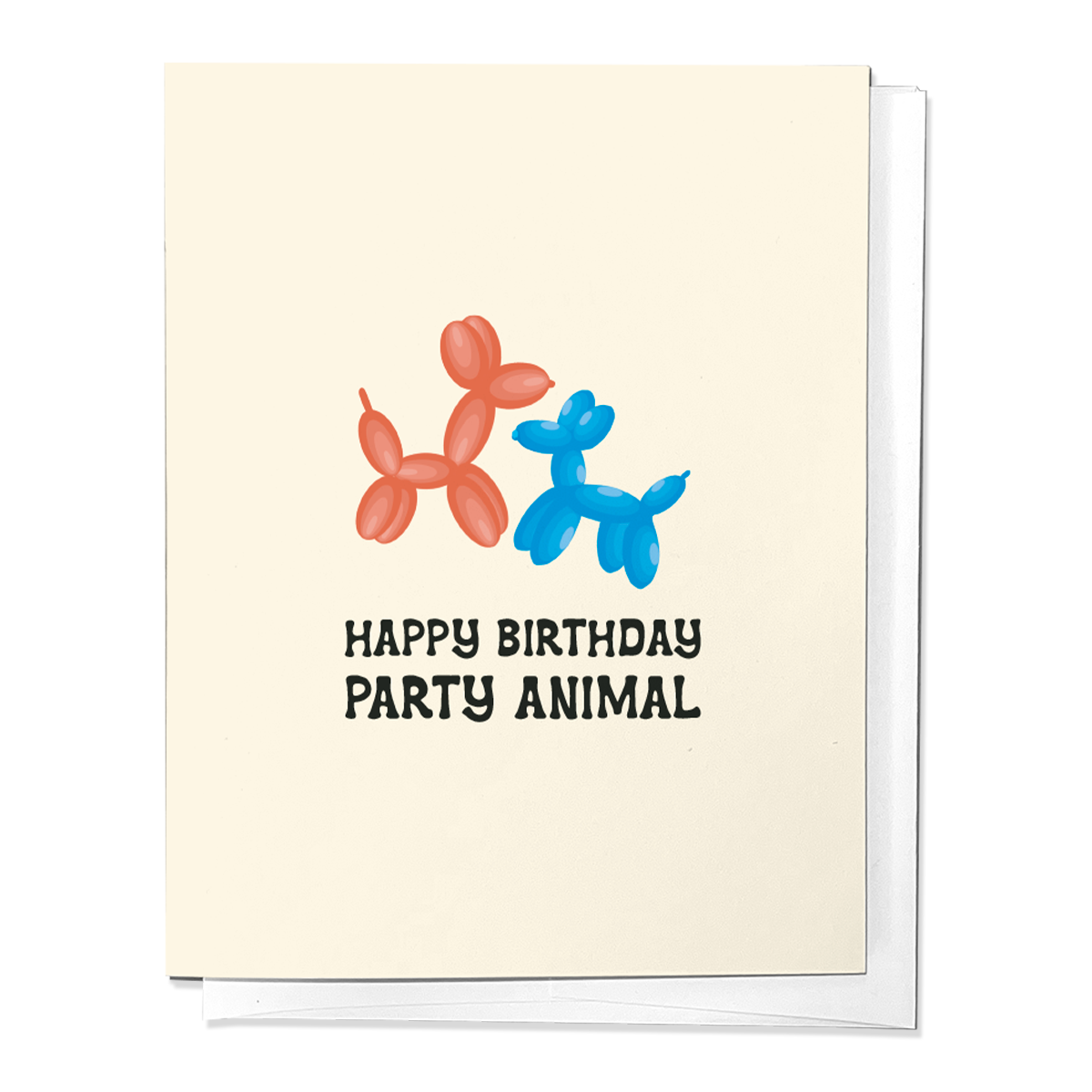 Party Animal | Balloon Animal Cute Childrens Birthday Greeting Card