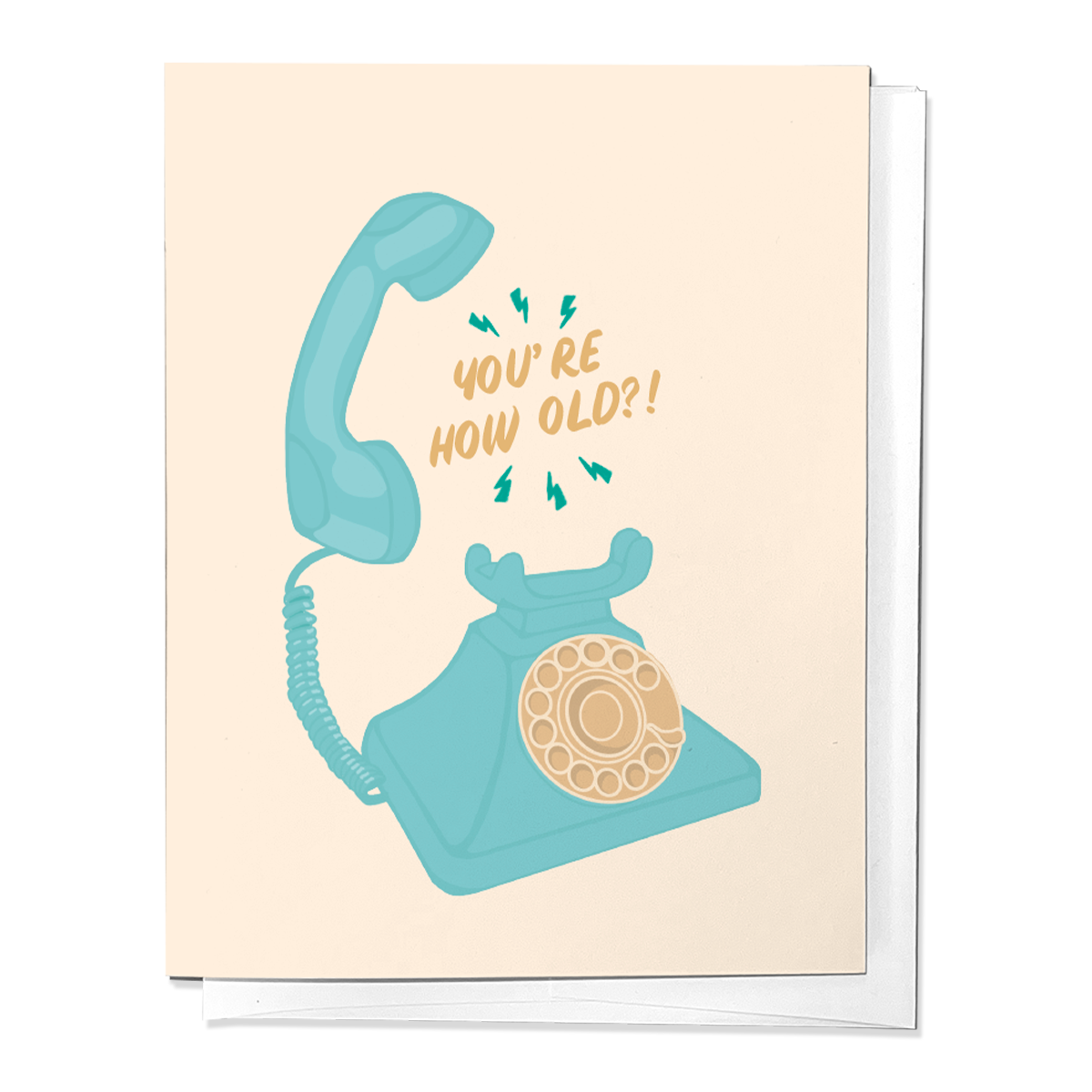 Rotary Phone Birthday Greeting Card