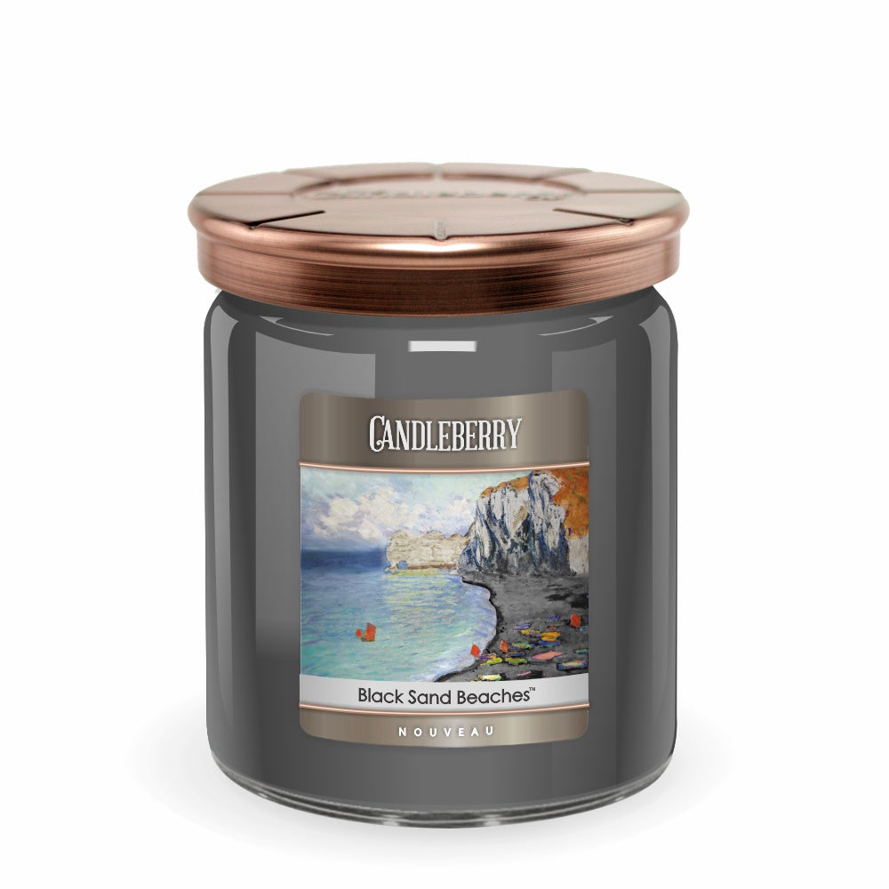 NOUVEAU™ - Black Sand Beaches®, 3 - Wick, Candy Jar Candle