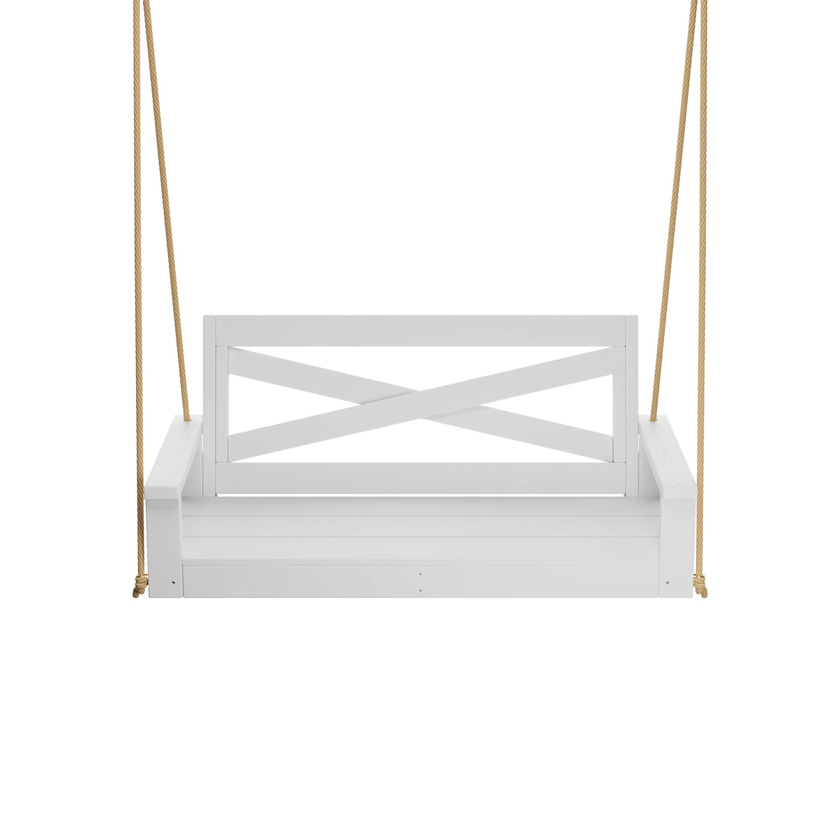 Porchgate Amish Heavy Duty 700 Lb 5-Foot Boardwalk Porch Swing - Pure White