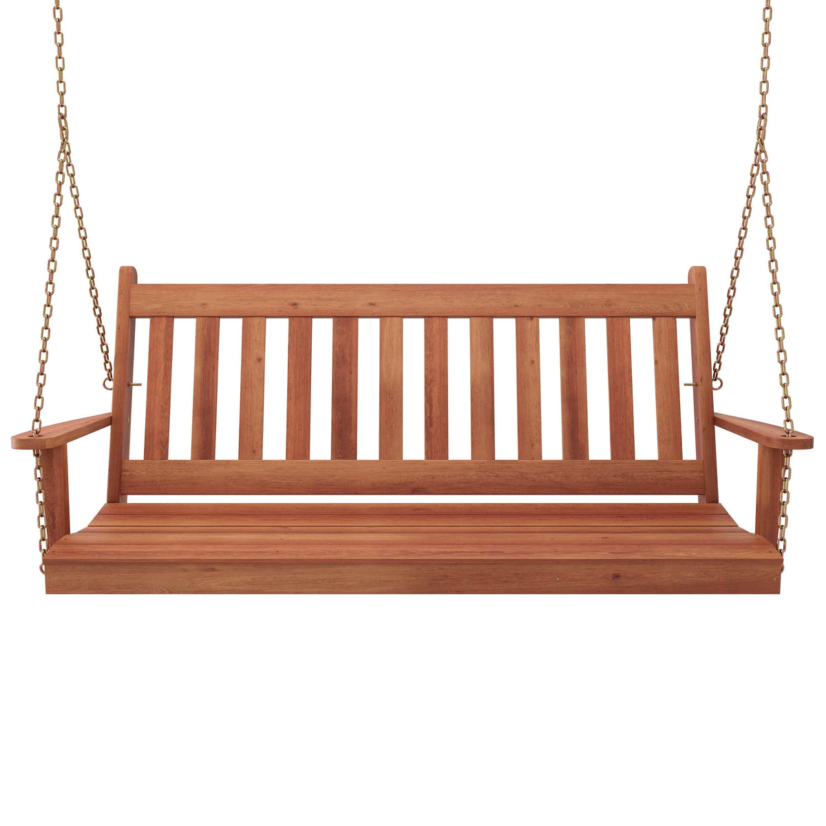 Keystone Amish Co. 5 Foot Franklin Red Cedar Porch Swing with Cup Holders