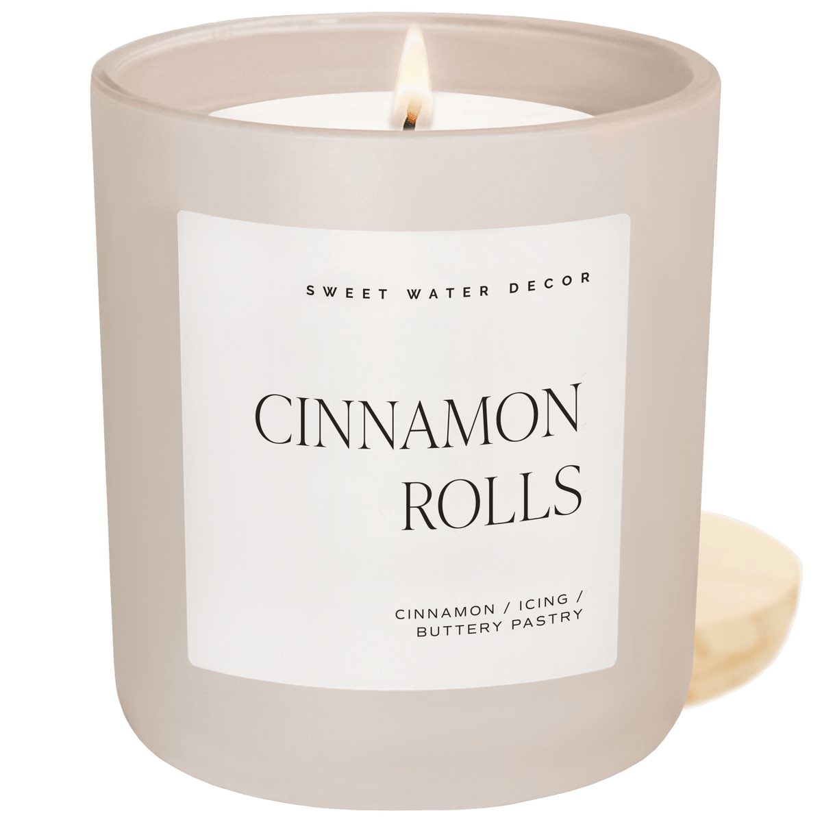 Cinnamon Rolls Soy Candle - Tan Matte Jar - 15 oz
