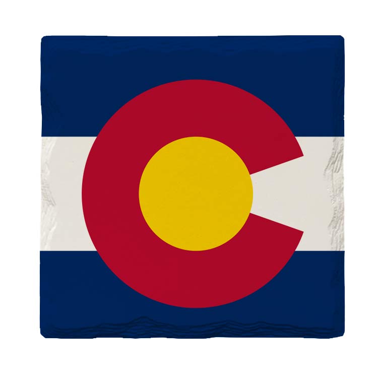 Colorado State Flag |Drink Coaster Set