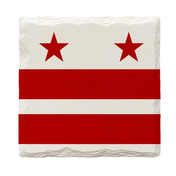 Washington D.C. Flag |Drink Coaster Set