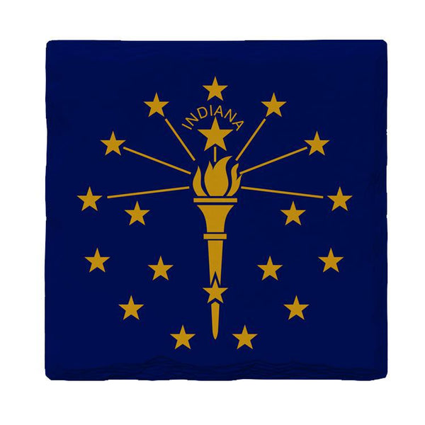 Indiana State Flag |Drink Coaster Set