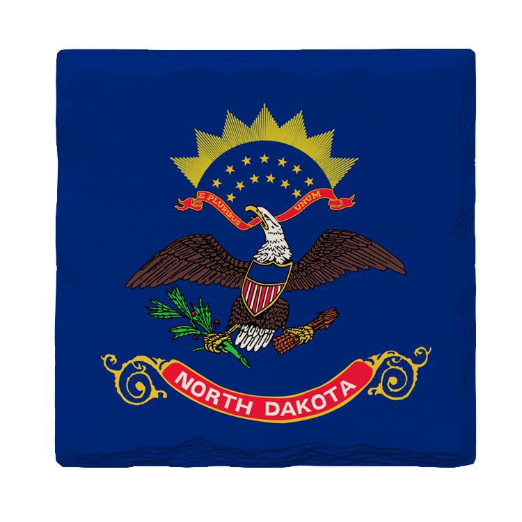 North Dakota State Flag |Drink Coaster Set