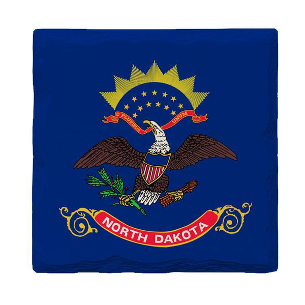 North Dakota State Flag |Drink Coaster Set