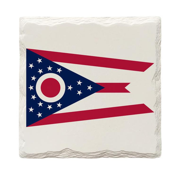 Ohio State Flag |Drink Coaster Set