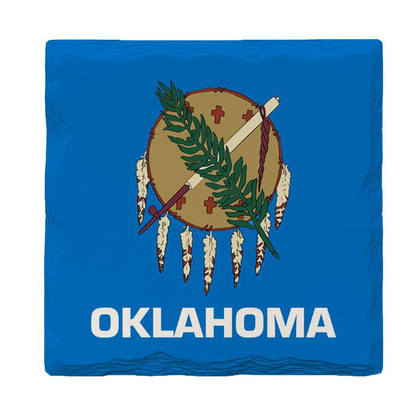 Oklahoma State Flag | Drink Coaster Set