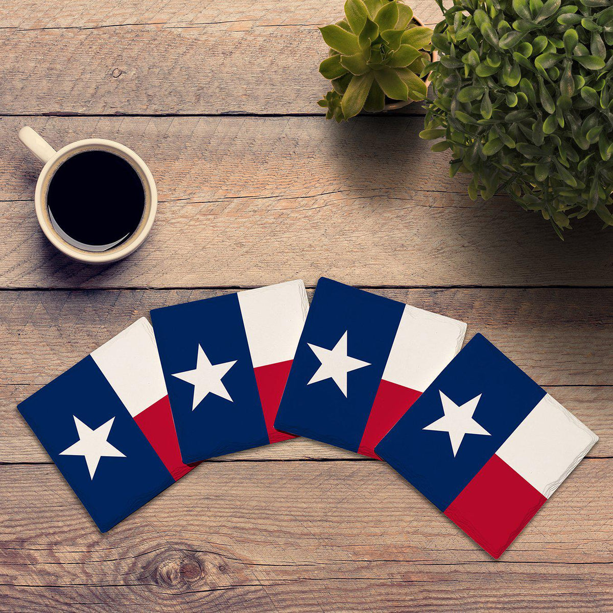 Texas State Flag | Drink Coaster Set