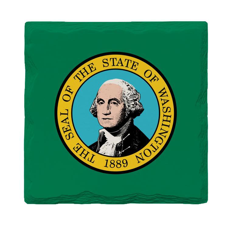 Washington State Flag | Drink Coaster Set