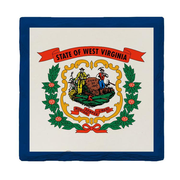 West Virginia State Flag | Drink Coaster Set