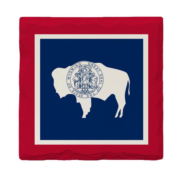 Wyoming State Flag | Drink Coaster Set