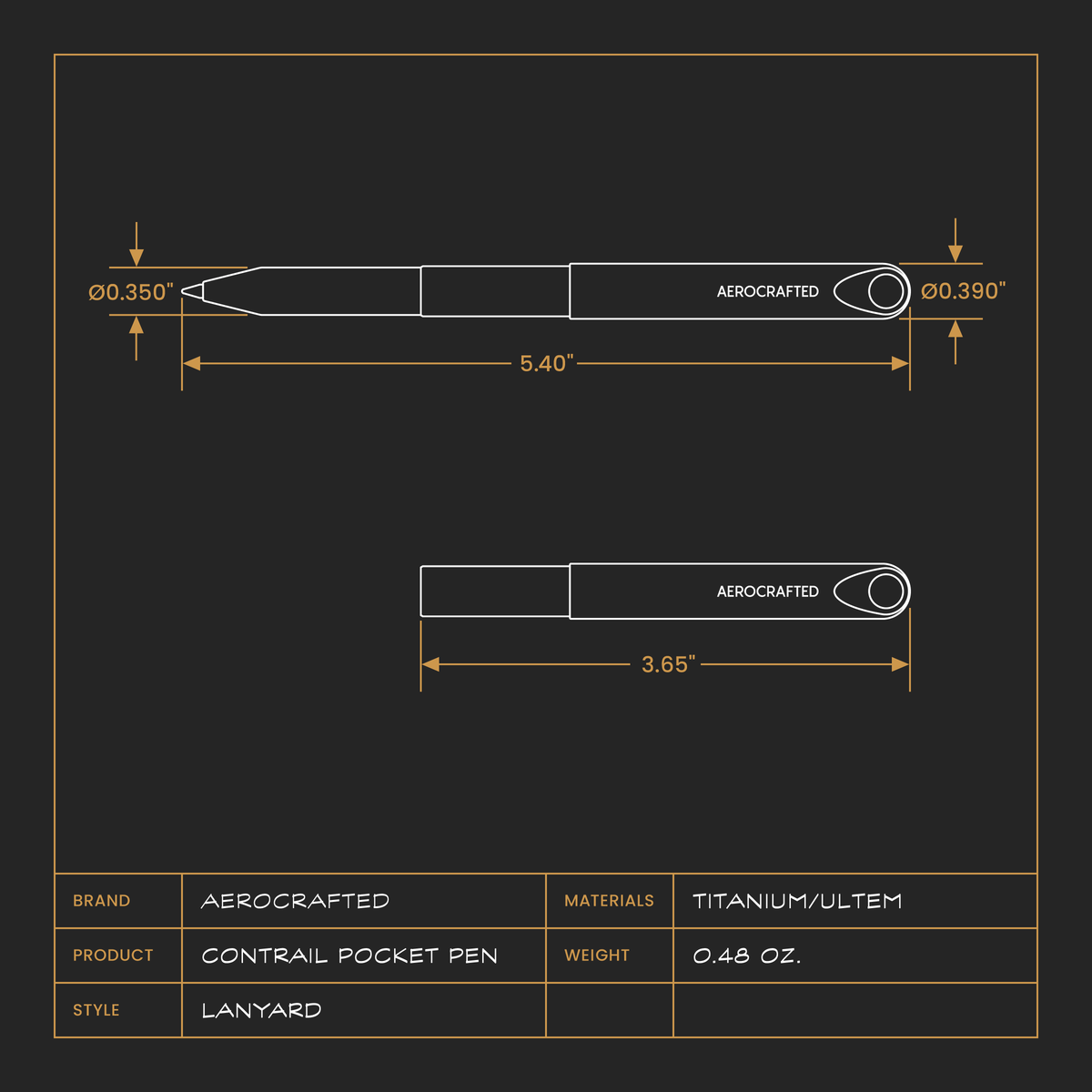 Contrail Pocket Pen