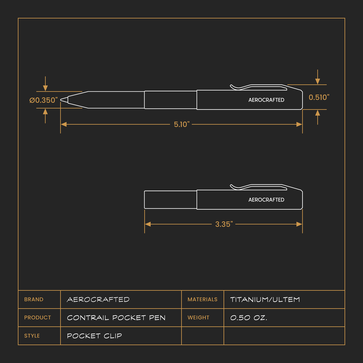 Contrail Pocket Pen