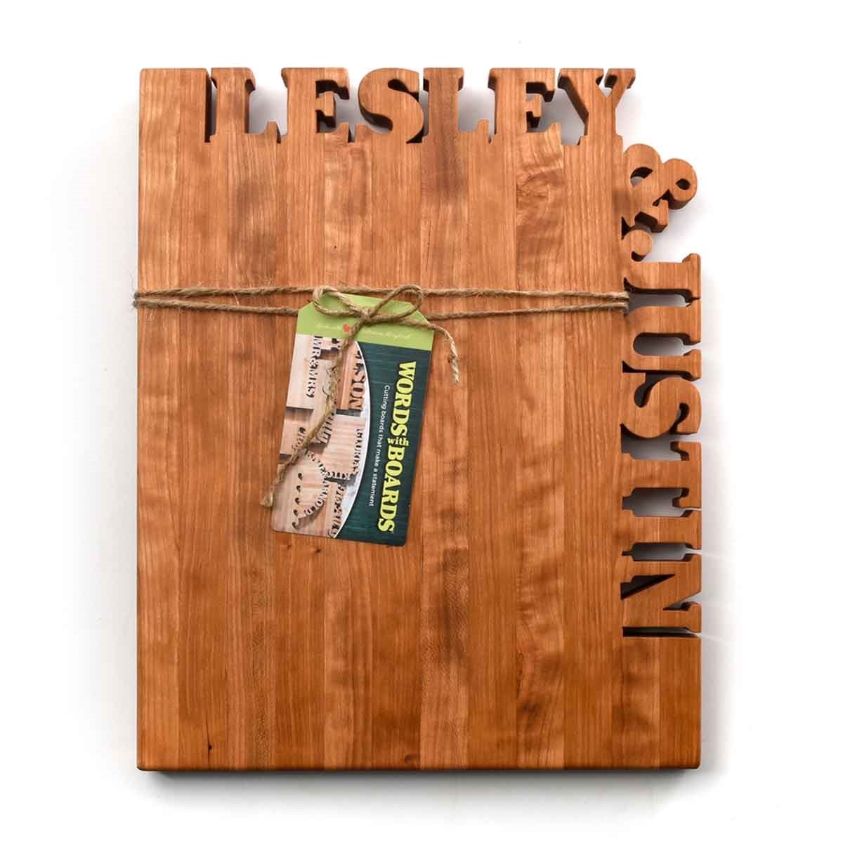 Personalized Cutting Board ~ Top & Side
