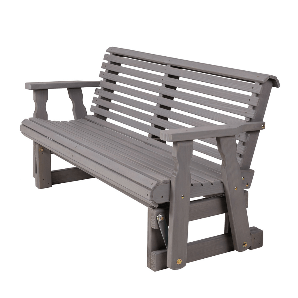 Amish Casual Heavy Duty Roll Back 4 Foot Treated Porch Glider