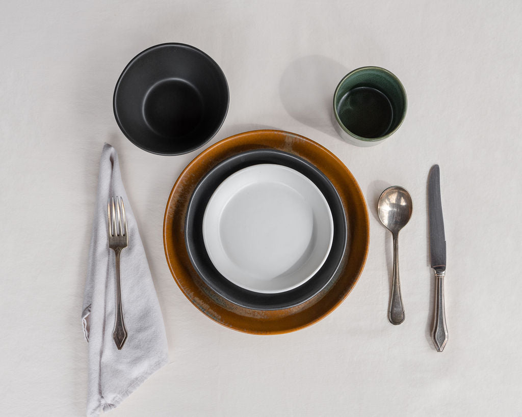 5 Piece Skali Coupe Dinner Setting