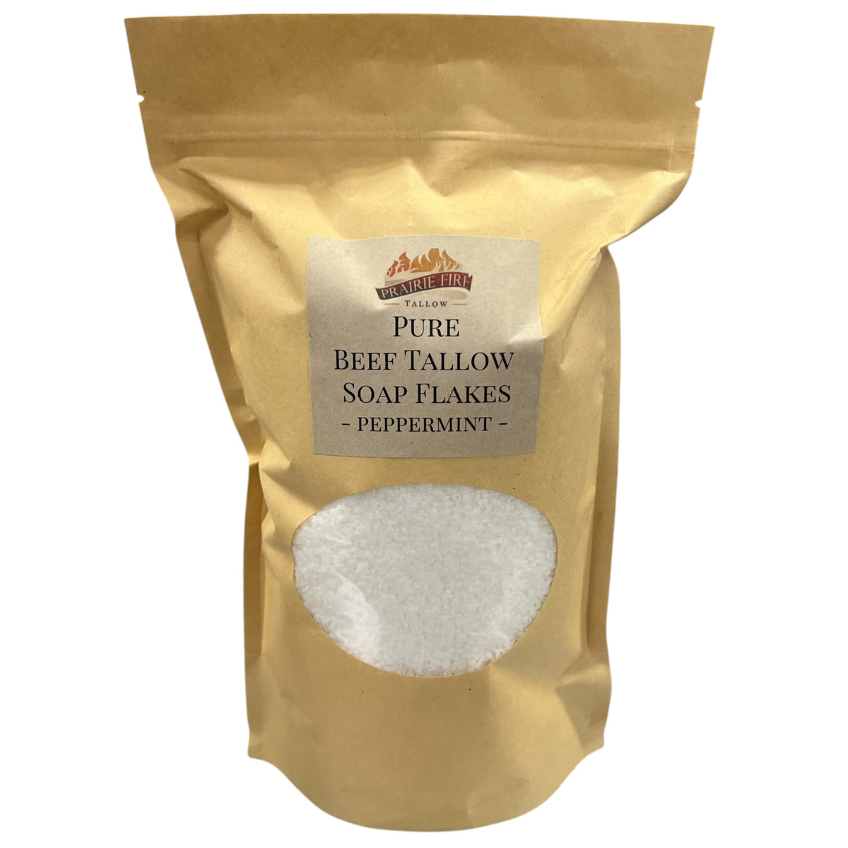 Pure Beef Tallow Soap Flakes - Made in USA - Grass Fed and Finished - Face, Body and Hair - Cleans, Moisturizes, Soothes, and Hydrates. Natural and Organic