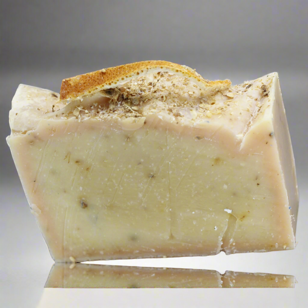 Ginger and Honey Face and Body Soap with Olive and Jojoba Oils, Mango and Aloe