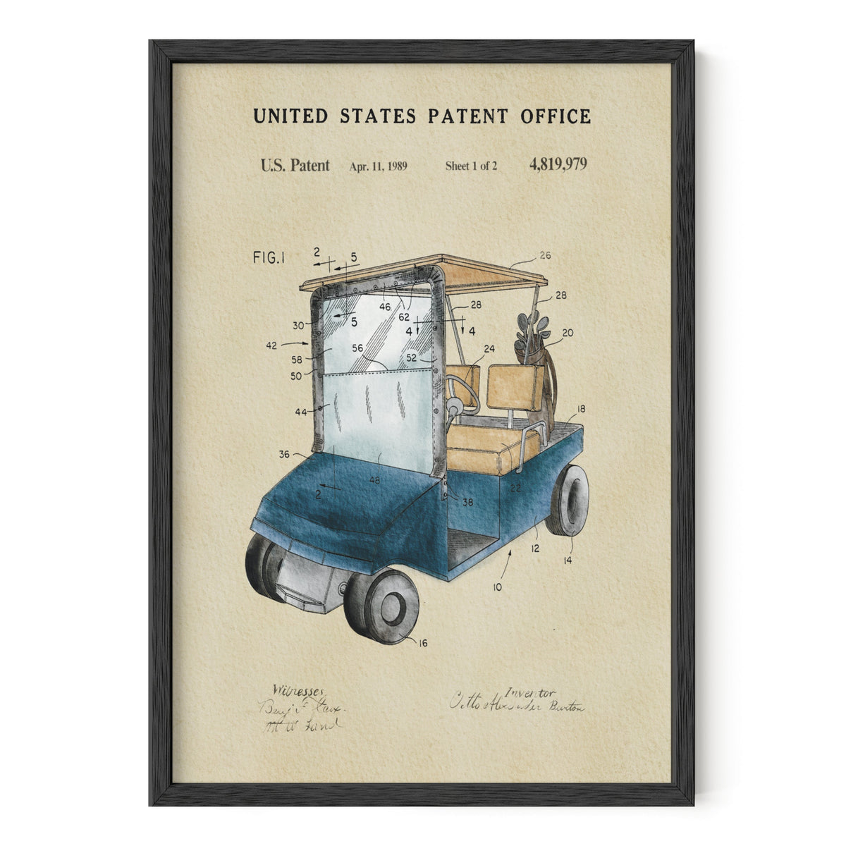 Golf Cart - Blue