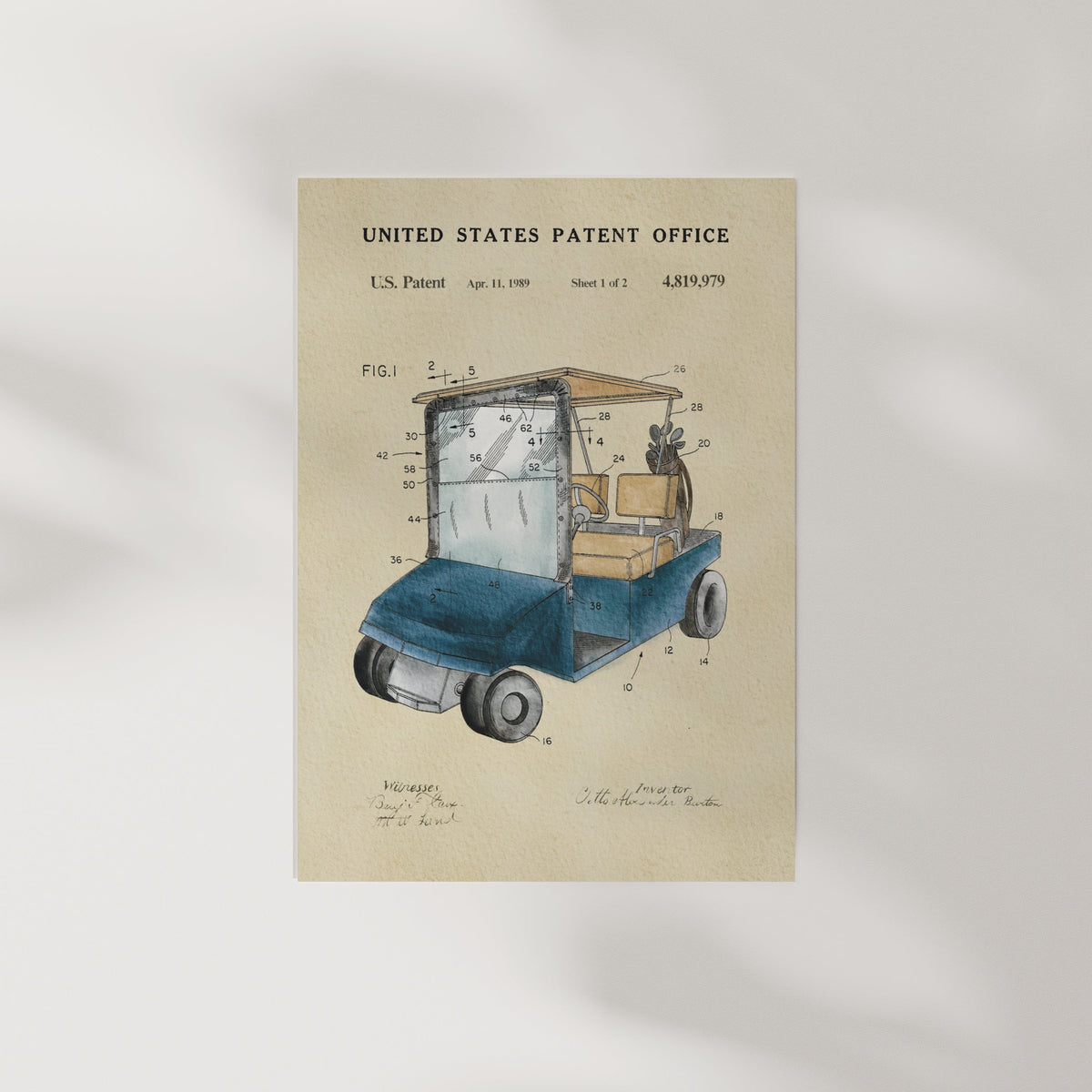 Golf Cart - Blue