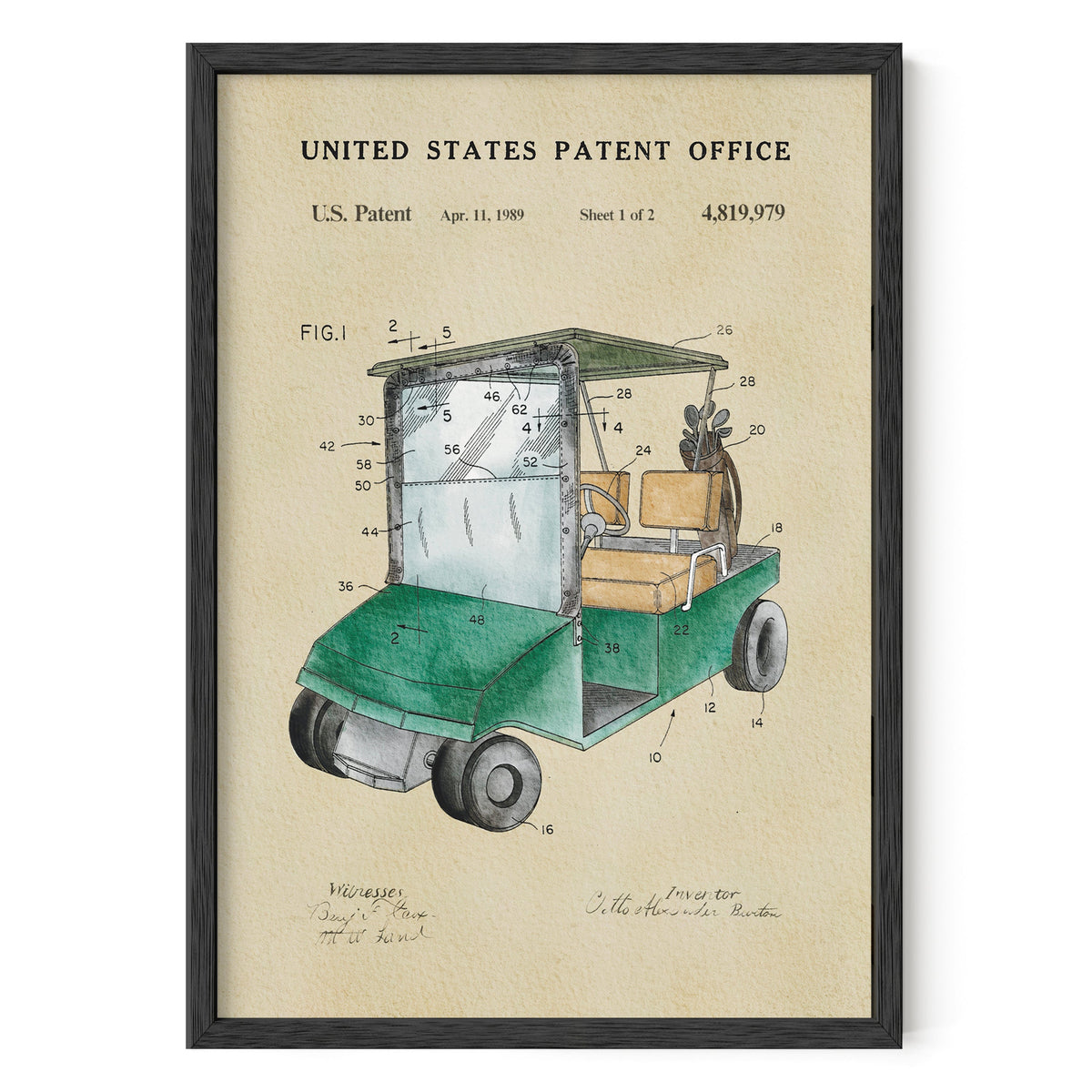 Golf Cart - Green