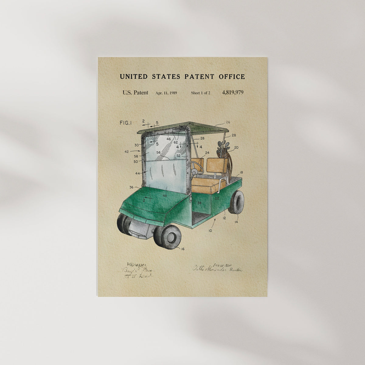 Golf Cart - Green