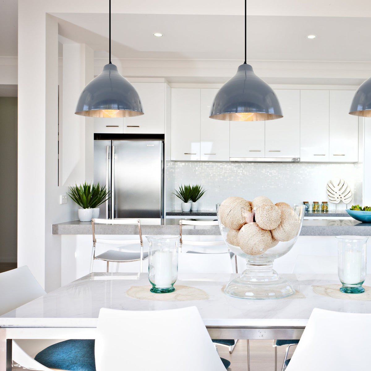 Gun Metal Gray Pendant Light Fixture