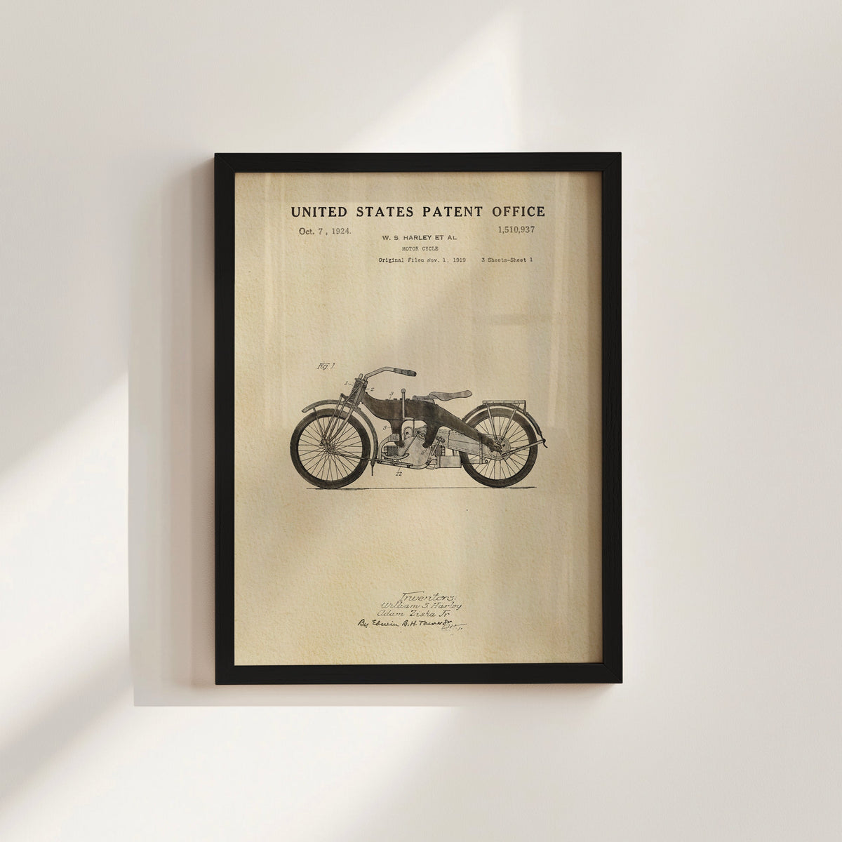 Harley Motorcycle - Black
