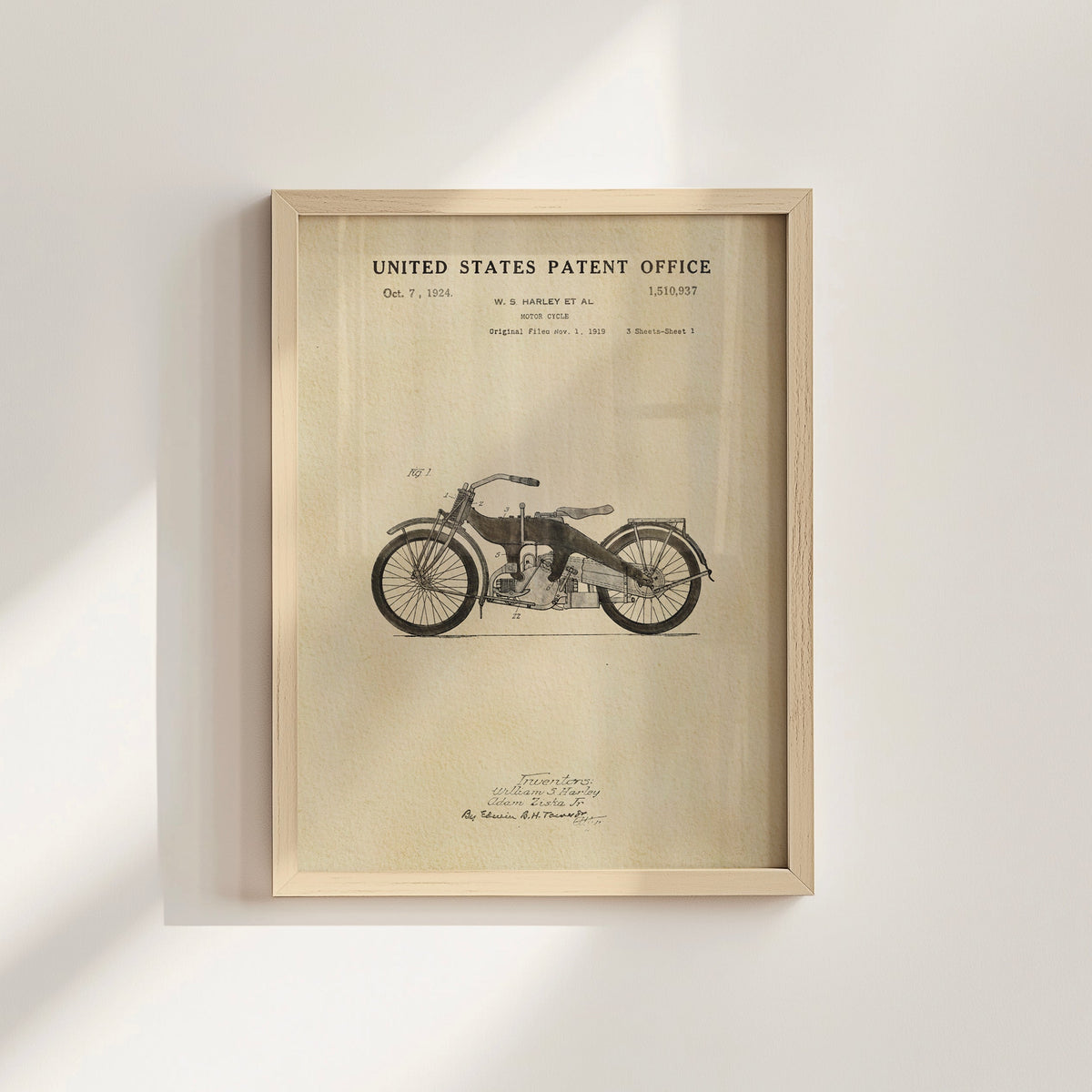 Harley Motorcycle - Black