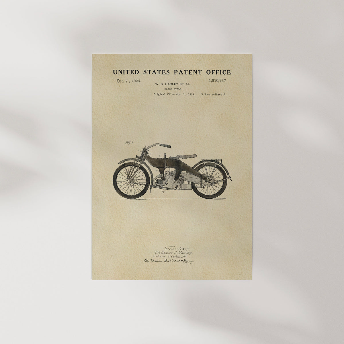 Harley Motorcycle - Black