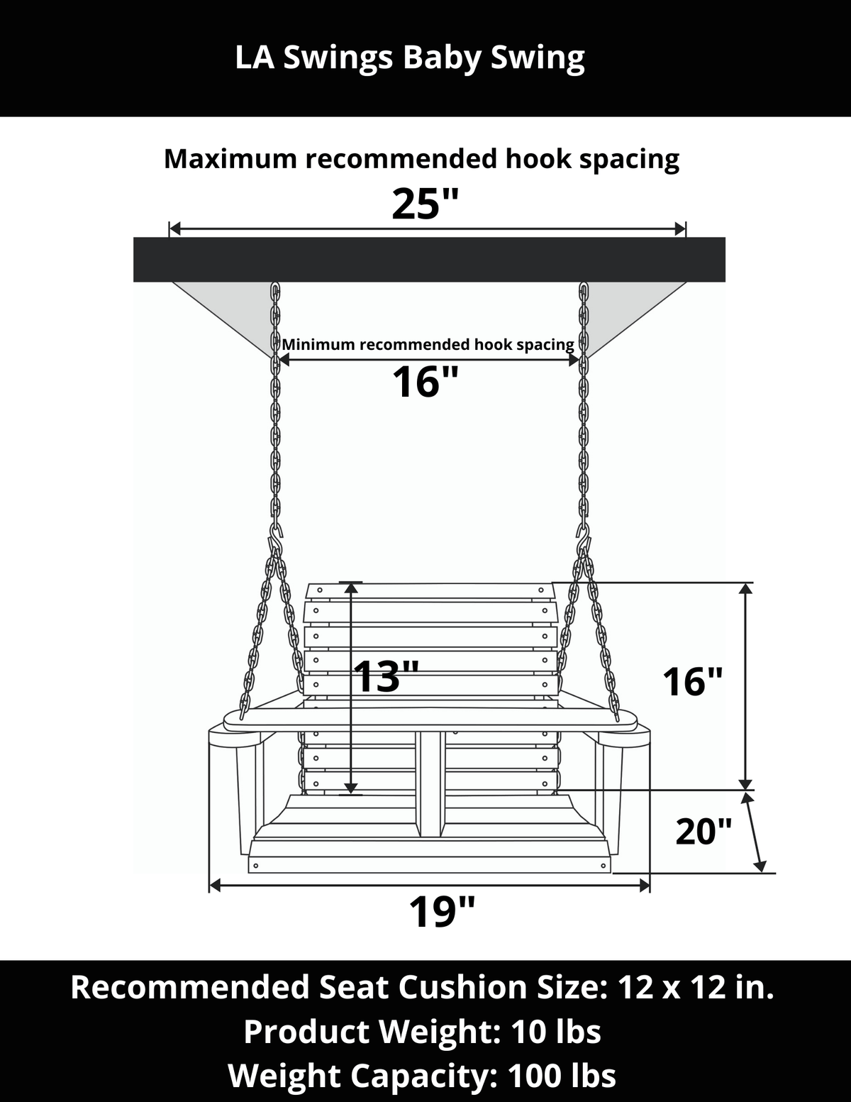LA Swings Baby Swing