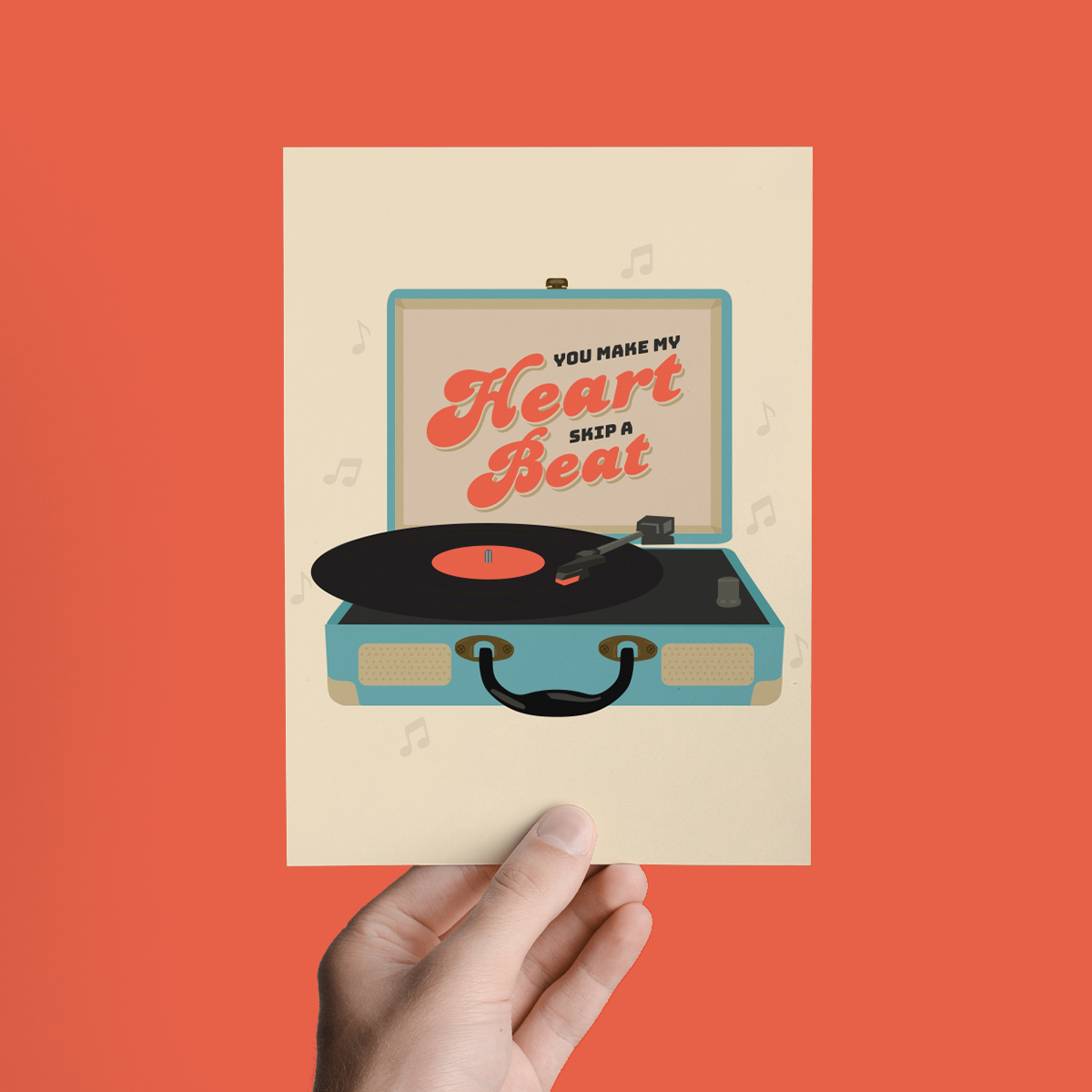You Make My Heart Skip A Beat Greeting Card